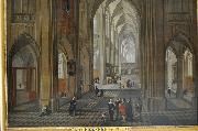 Pieter Neefs View of the interior of a church oil painting